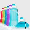 BPA Free Foldable Silicone Water Bottle Collapsible